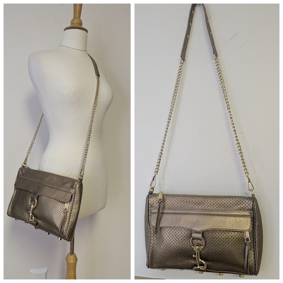 Rebecca Minkoff Rose Gold Metallic Crossbody Bag - Picture 3 of 16